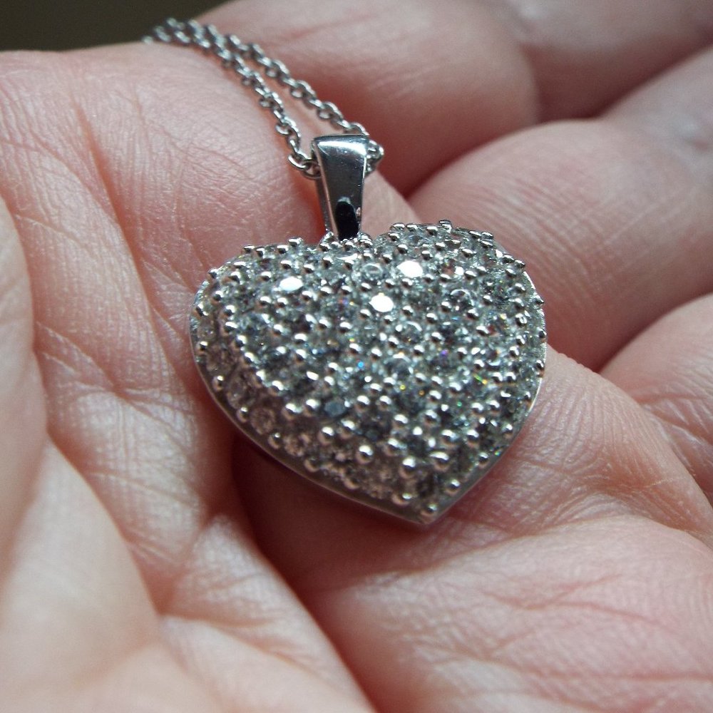 Swarovski Heart Pendant 925 Sterling Silver